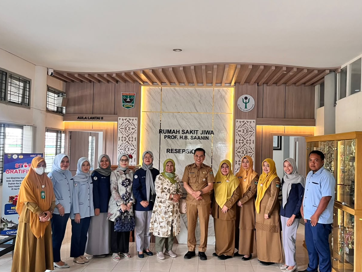 RSJ Prof. H.B. Saanin Sambut Kunjungan Studi Banding Program Rehabilitasi NAPZA RSJ dr. Yaunin